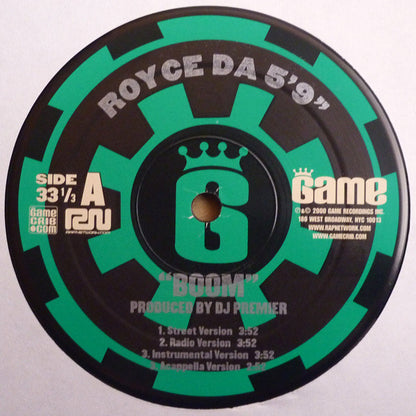 Royce Da 5'9" : Boom / Soldier's Story (12")