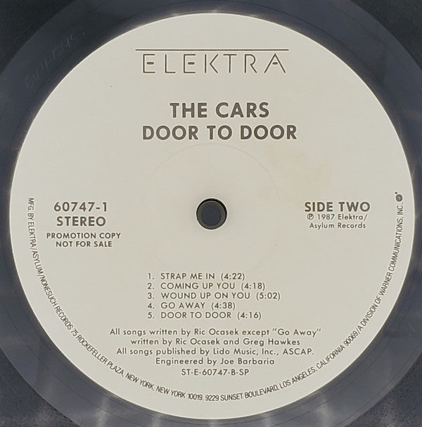 The Cars : Door To Door (LP, Album, Promo)