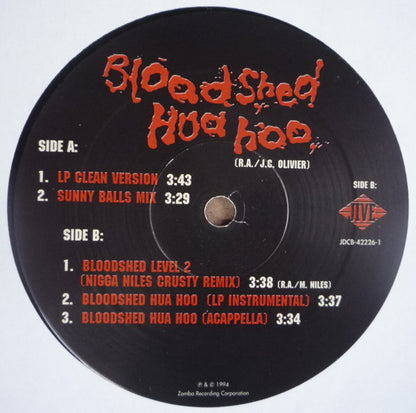 Crustified Dibbs : Bloodshed Hua Hoo (12", Promo)