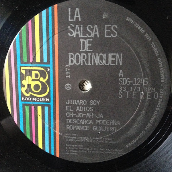 Various : La Salsa Es De Borinquen Vol. 1 (LP, Comp)