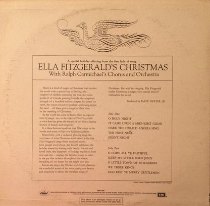 Ella Fitzgerald : Ella Fitzgerald's Christmas (LP, Album, RE, Abr)