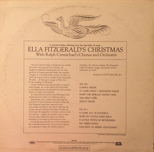 Ella Fitzgerald : Ella Fitzgerald's Christmas (LP, Album, RE, Abr)