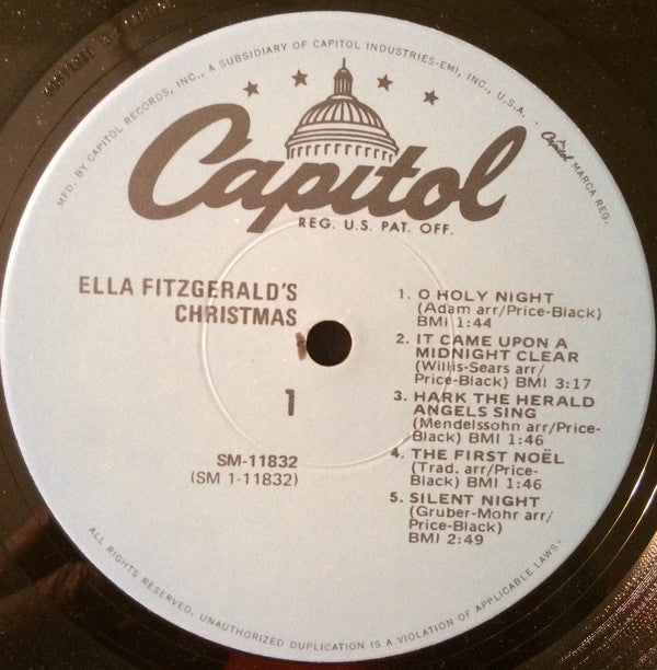 Ella Fitzgerald : Ella Fitzgerald's Christmas (LP, Album, RE, Abr)