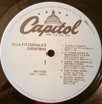 Ella Fitzgerald : Ella Fitzgerald's Christmas (LP, Album, RE, Abr)