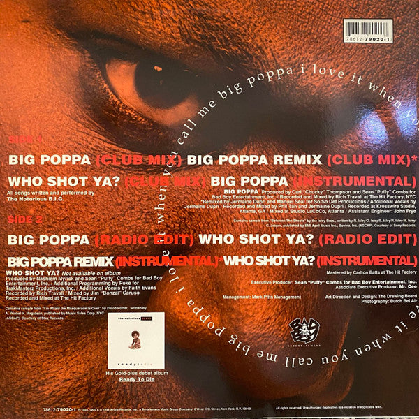 Notorious B.I.G. : Big Poppa (Remix) (12", Single)