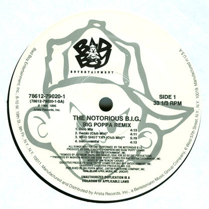 Notorious B.I.G. : Big Poppa (Remix) (12", Single)