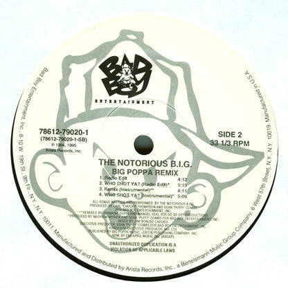 Notorious B.I.G. : Big Poppa (Remix) (12", Single)