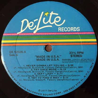Made In USA : Made In U.S.A. (LP, Album, Rai)