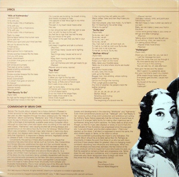 Tantra (2) : The Double Album (2xLP, Album)