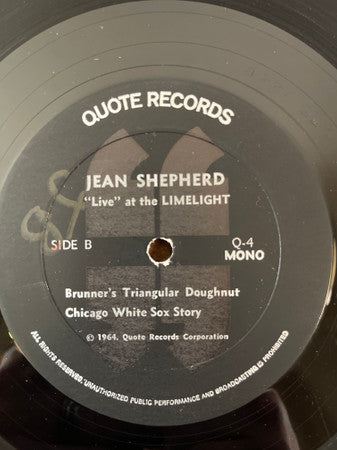 Jean Shepherd (2) : "Live" At The Limelight (LP, Album)