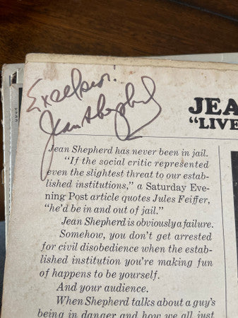 Jean Shepherd (2) : "Live" At The Limelight (LP, Album)