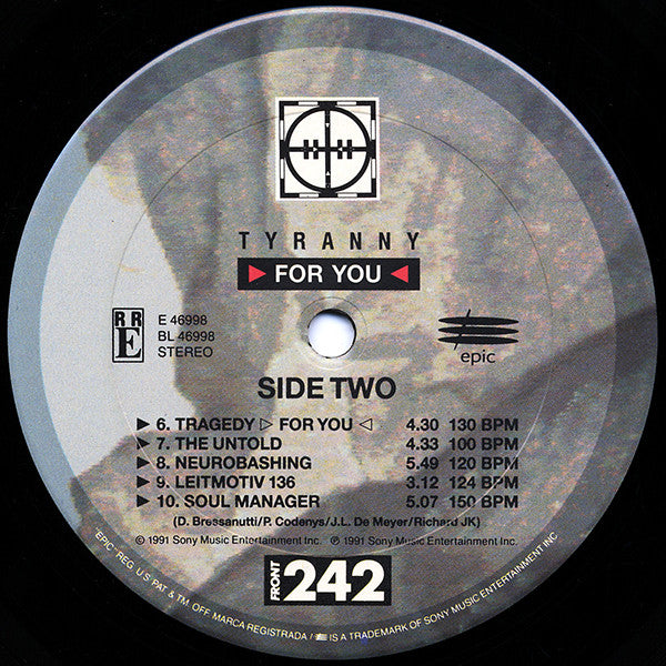 Front 242 : Tyranny >For You< (LP, Album)
