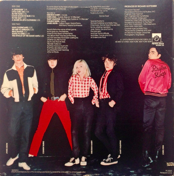 Blondie : Blondie (LP, Album, SRC)