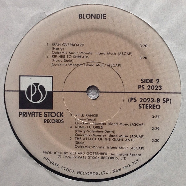 Blondie : Blondie (LP, Album, SRC)