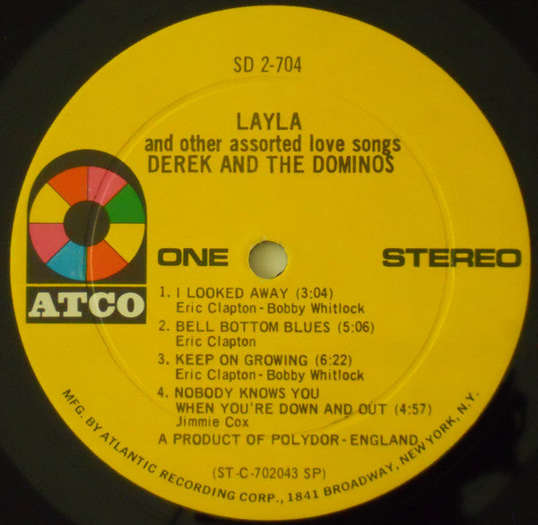 Derek & The Dominos : Layla And Other Assorted Love Songs (2xLP, Album, SP )