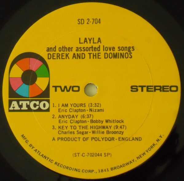 Derek & The Dominos : Layla And Other Assorted Love Songs (2xLP, Album, SP )