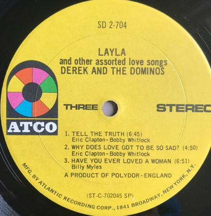 Derek & The Dominos : Layla And Other Assorted Love Songs (2xLP, Album, SP )
