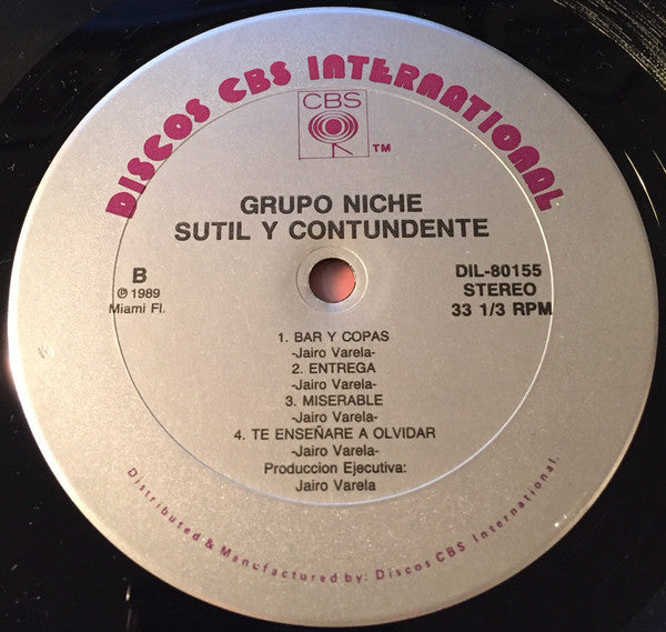 Grupo Niche : Sutil Y Contundente (LP, Album)