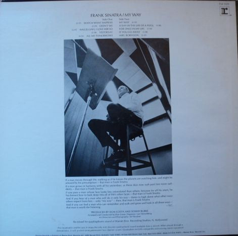 Frank Sinatra : My Way (LP, Album, Quad, RE, CD-)
