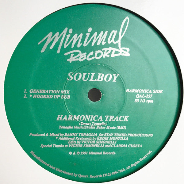 Soulboy : Harmonica Track / Love Or Lust (12", MP)