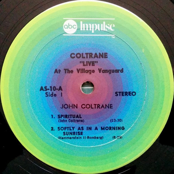 John Coltrane : "Live" At The Village Vanguard (LP, Album, RE, Gat)