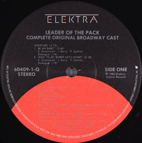 Various : Leader Of The Pack (Original Broadway Cast) (2xLP, Album, Gat)
