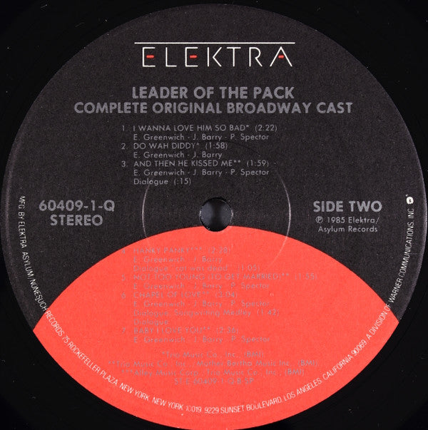Various : Leader Of The Pack (Original Broadway Cast) (2xLP, Album, Gat)
