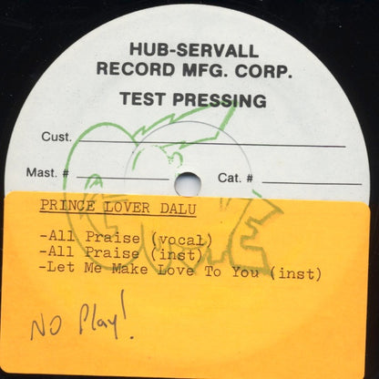 Prince Lover Dalu : Let Me Make Love To You / All Praise (12", TP)
