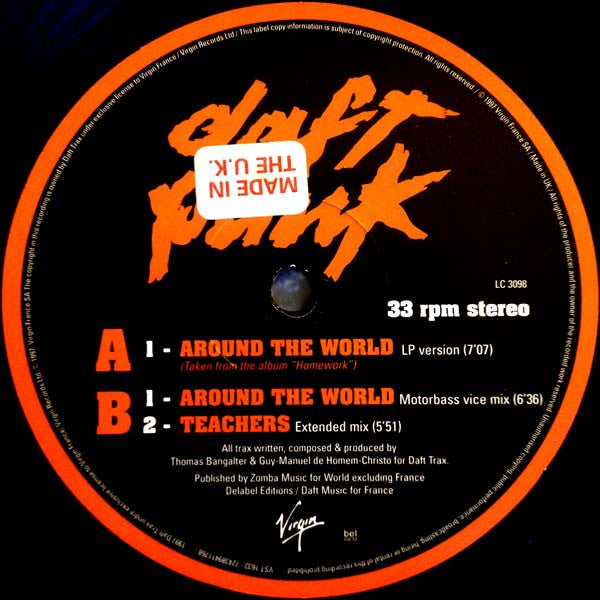 Daft Punk : Around The World (12", Single, EMI)