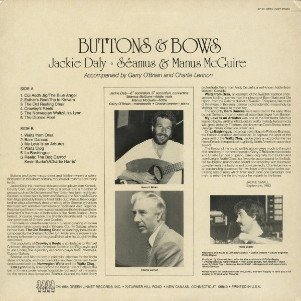Buttons & Bows : Buttons & Bows (LP, Album)