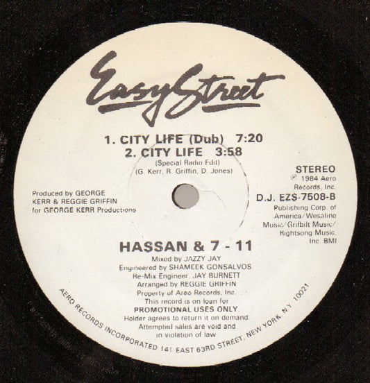 Hassan & 7-11 : City Life (12", Promo)