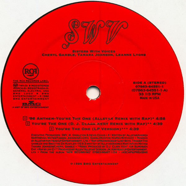 SWV : You're The One (Remixes) (12")