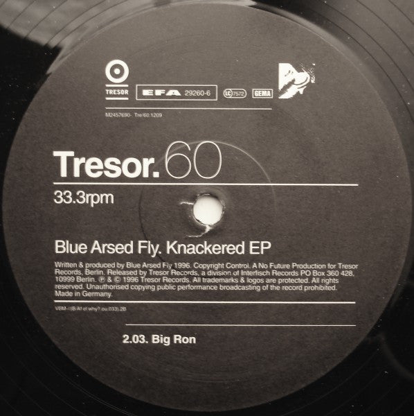 Blue Arsed Fly : Knackered EP (12", EP)