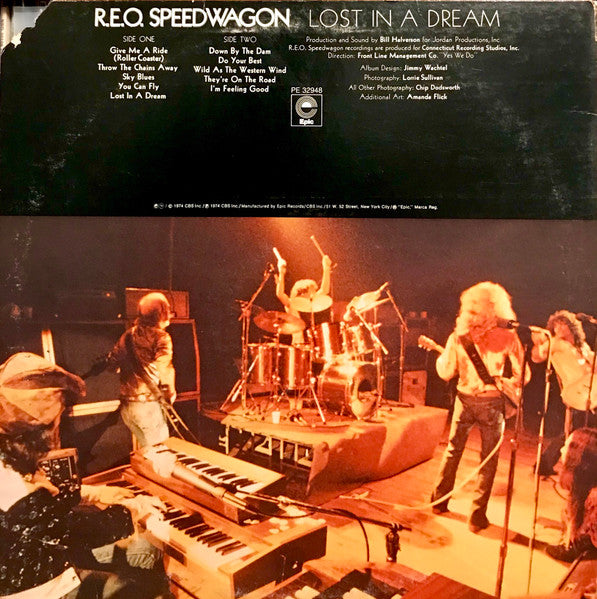 REO Speedwagon : Lost In A Dream (LP, Album, Promo)