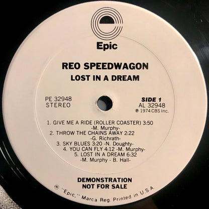 REO Speedwagon : Lost In A Dream (LP, Album, Promo)