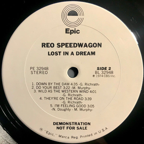 REO Speedwagon : Lost In A Dream (LP, Album, Promo)