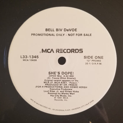Bell Biv Devoe : She's Dope! (12", Promo, Glo)