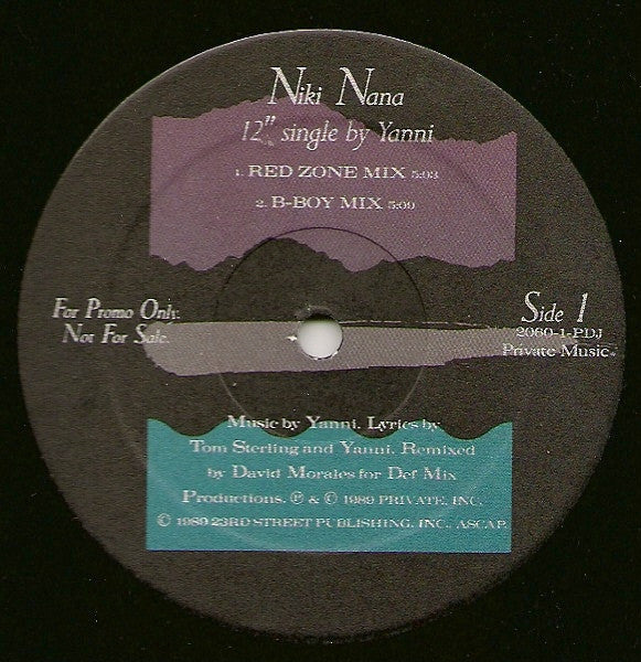 Yanni (2) : Niki Nana (12", Maxi, Promo)