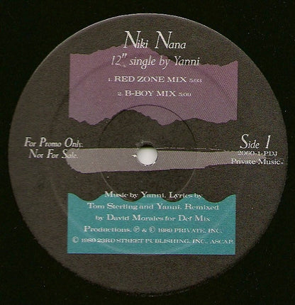 Yanni (2) : Niki Nana (12", Maxi, Promo)