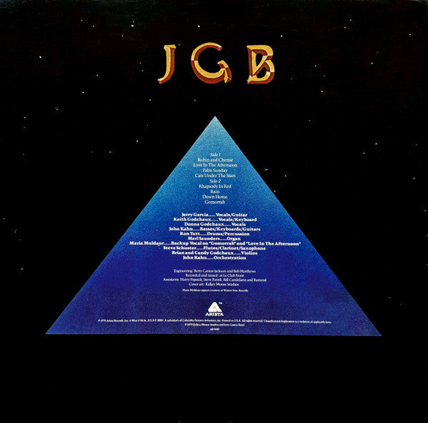 The Jerry Garcia Band : Cats Under The Stars (LP, Album, San)