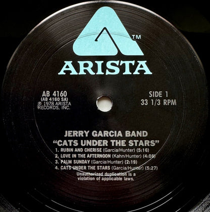 The Jerry Garcia Band : Cats Under The Stars (LP, Album, San)