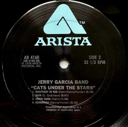 The Jerry Garcia Band : Cats Under The Stars (LP, Album, San)