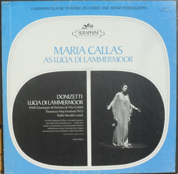 Maria Callas, Gaetano Donizetti, Giuseppe Di Stefano & Tito Gobbi, Tullio Serafin : Lucia Di Lammermoor - Florence May Festival 1953 (2xLP, Album, Mono, RE + Box)