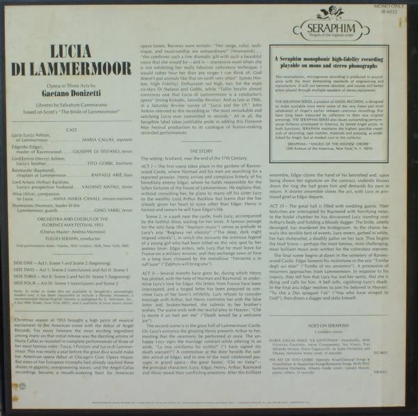 Maria Callas, Gaetano Donizetti, Giuseppe Di Stefano & Tito Gobbi, Tullio Serafin : Lucia Di Lammermoor - Florence May Festival 1953 (2xLP, Album, Mono, RE + Box)