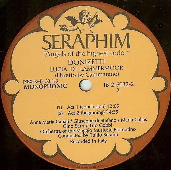 Maria Callas, Gaetano Donizetti, Giuseppe Di Stefano & Tito Gobbi, Tullio Serafin : Lucia Di Lammermoor - Florence May Festival 1953 (2xLP, Album, Mono, RE + Box)