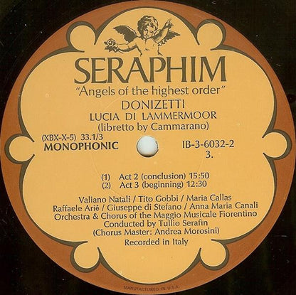 Maria Callas, Gaetano Donizetti, Giuseppe Di Stefano & Tito Gobbi, Tullio Serafin : Lucia Di Lammermoor - Florence May Festival 1953 (2xLP, Album, Mono, RE + Box)