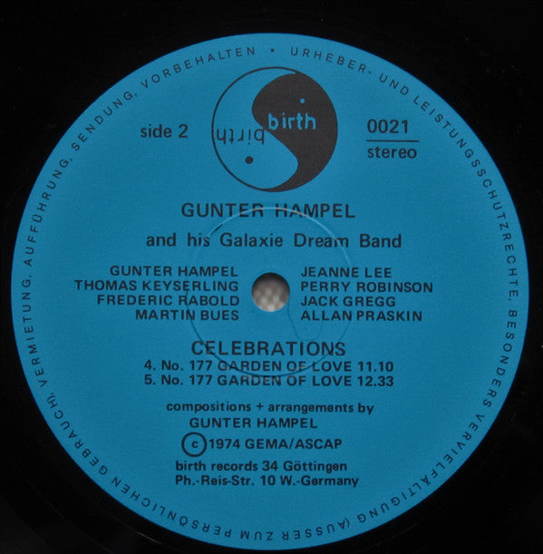 Gunter Hampel And His Galaxie Dream Band : Celebrations (2xLP, Album)