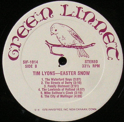 Tim Lyons : Easter Snow (LP, Album)