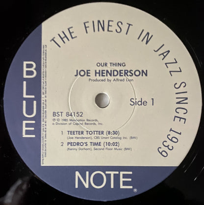 Joe Henderson : Our Thing (LP, Album, RE, RM, DMM)