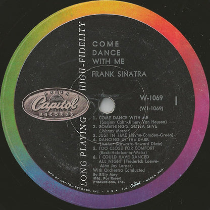 Frank Sinatra : Come Dance With Me! (LP, Album, Mono, Scr)